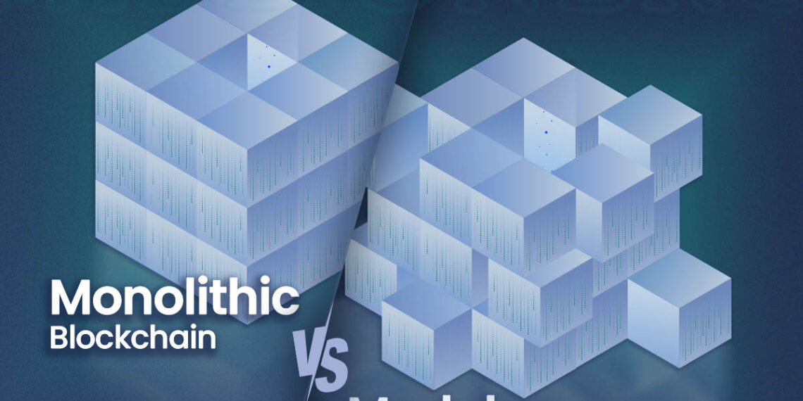 Monolithic vs Modular Blockchain.