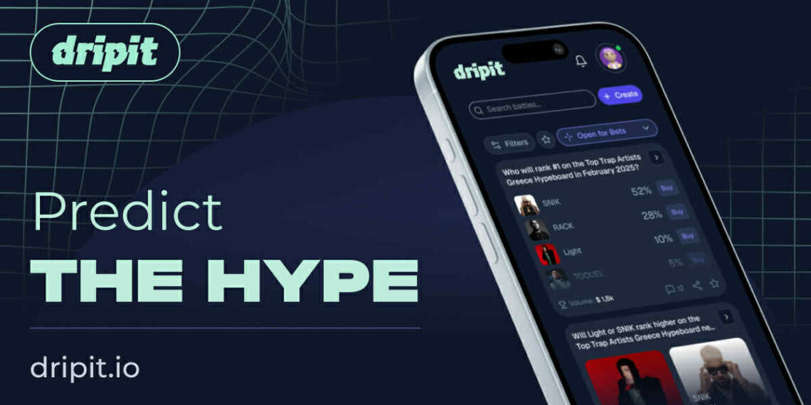 dripit: Η πρώτη πλατφόρμα prediction markets για τη μουσική βιομηχανία. Με έλληνες founders